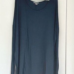 Vince Deep Blue Long Sleeve Top